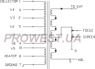 BSC23-Z1003H  (HR80289)  Строчный трансформатор ТДКС
