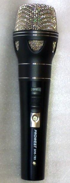 DM-785 Мікрофон  PROWEST динамічний металічний з вимикачем + кабель