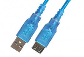DCL1005-1.8 Продовжувач USB2.0   A шт.-A .гн  1.8m прозорий