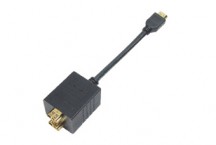 41-025  HDMI Cпліттер  на 2 входа з кабелем  30см