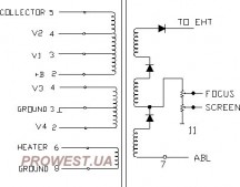 AT2079/10   (HR7503) Строчний трансформатор ТДКС