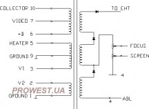 FCV20A001  (HR7898)  Строчный трансформатор ТДКС
