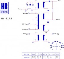 HR6175  Строчний трансформатор ТДКС